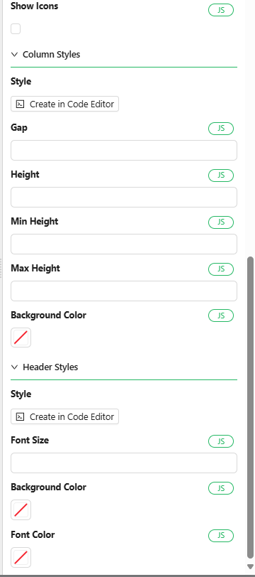 Component Properties